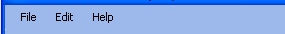 1. Menu Bar